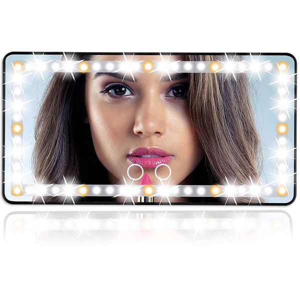 AIXPI Car Visor Mirror, Makeup Mirror for Car with LED Light
