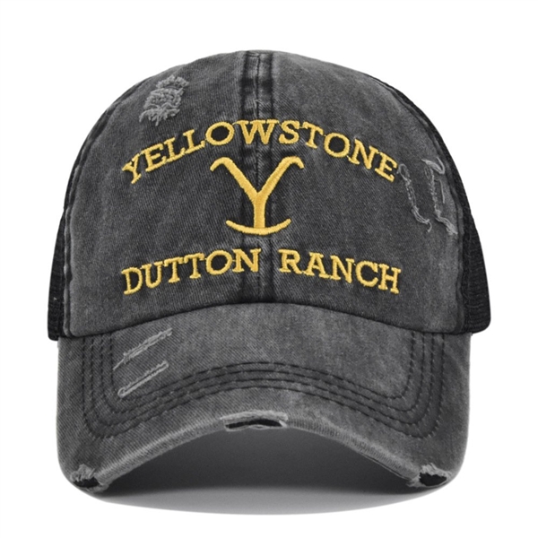 Embroidered Yellowstone Vintage Cotton Twill Cap