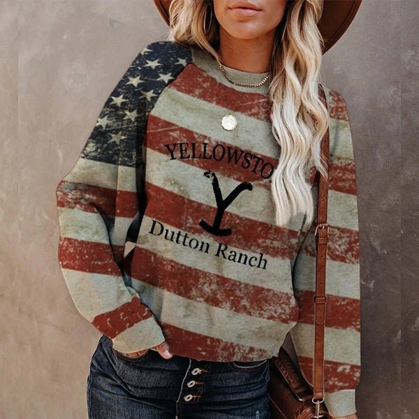 Women's USA Yellowstone Dutton Ranch Sweatshirt