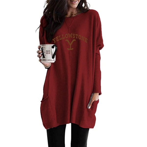 Yellowstone Women's Long-sleeved Pullover Loose Top