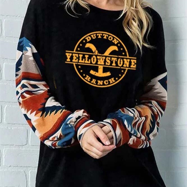 YellowStone Apparel Printed Women's Shirt Sweatshirt