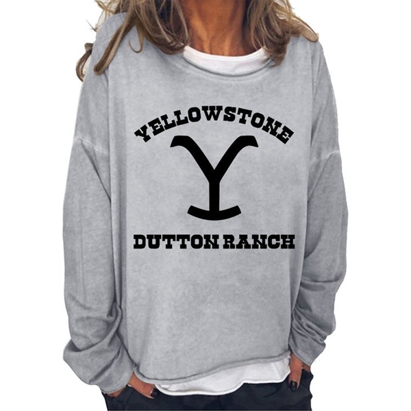 YELLOWSTONE casual Long-sleeved Sweater For Women