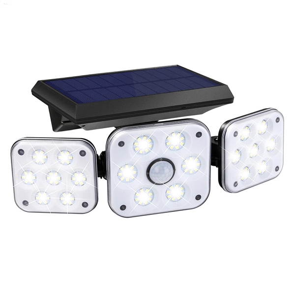 138 LED 270° Wide Angle Solar Lights Motion Sensor Outdoor Lights for Garden Fence Patio Garage