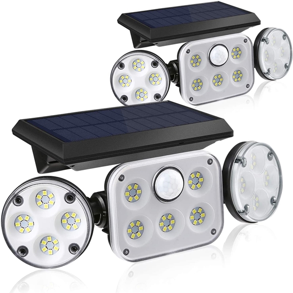 78 LED Solar Sensor Lights Outdoor Bright Wall Lights for Outside 2 Pcs