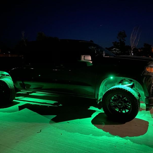 8 Pcs RGB LED Rock Lights For Car Truck GMC Ford F150 Pickup With Bluetooth And Control