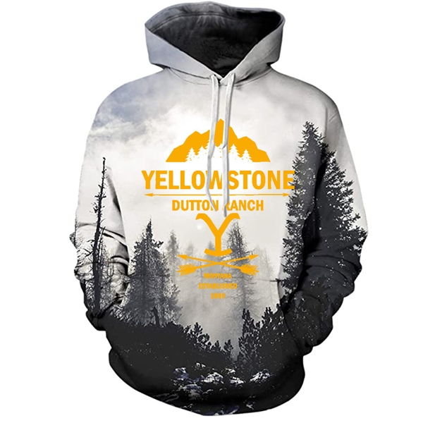 Yellowstone T-shirt For Men's USA Yellow stone TV Dutton Clothes