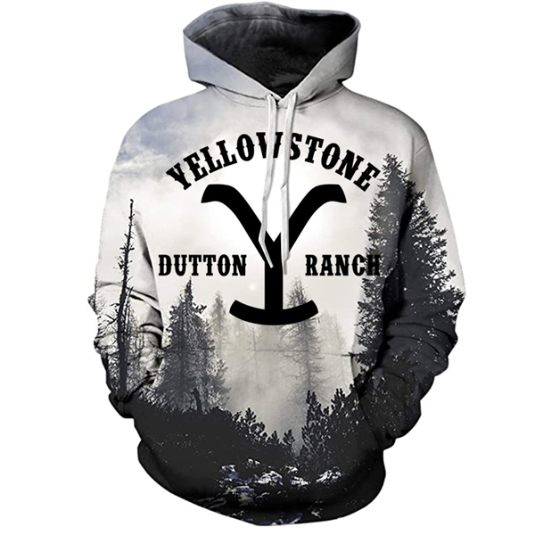 Yellowstone T-shirt For Men's USA Yellow stone TV Dutton Clothes