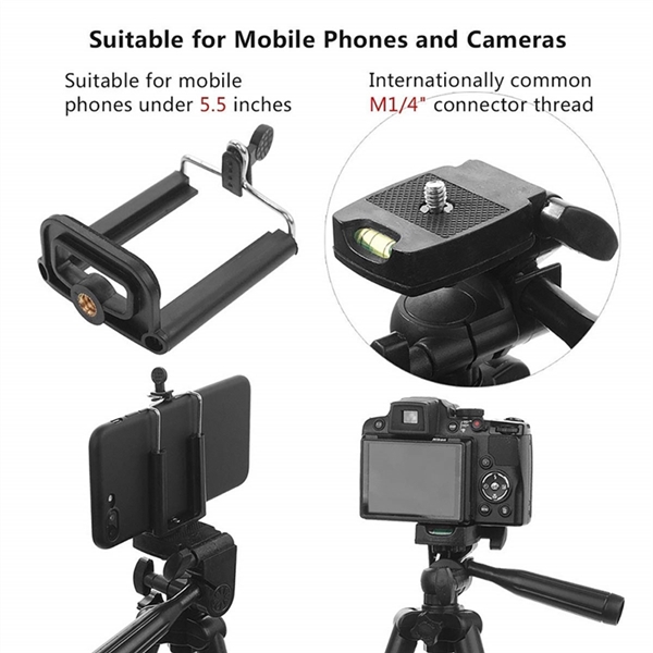1M(39.37-Inch) Mobile Phone Camera Tripod Photo for Live Streaming Tripod+Bluetooth