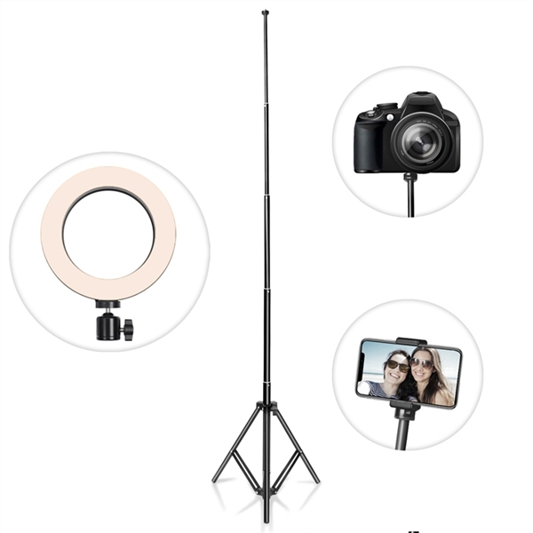 1.7M(5.57-Feet) Portable Extendable Selfie Tripod for Smartphone, Gopro, DSLR Camera Black