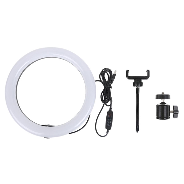 10 Inch LED Ring Light with Cell Phone Holder