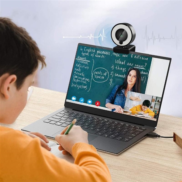 4K Webcam for Streaming with Ring Light