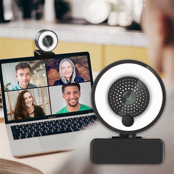 4k webcam with ring light