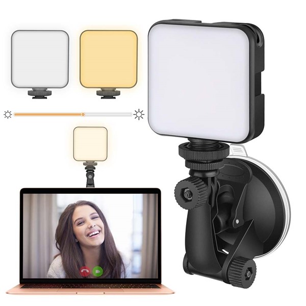 webcam lighting kit with suction cup