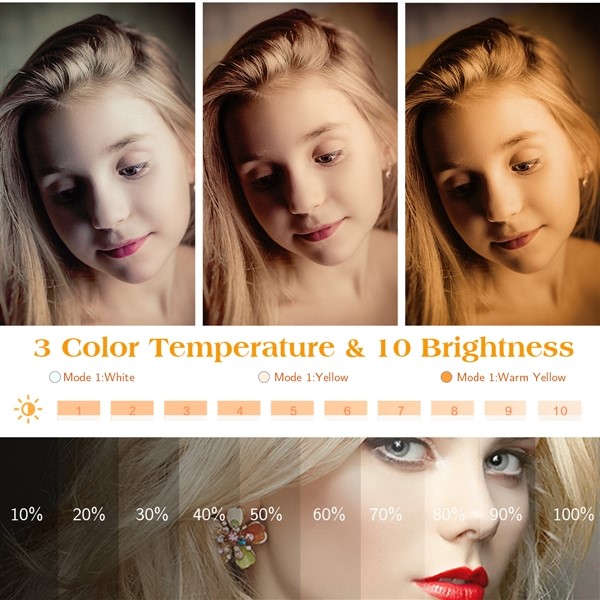 adjust color temperature brightness